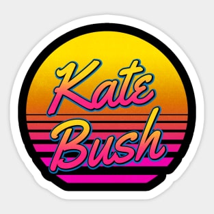 Kate Personalized Name Birthday Retro 80s Styled Gift Sticker